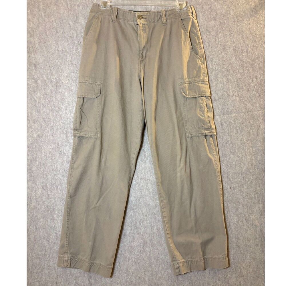 Vintage Bugle Boy Jean Company Cargo Pants Men’s 34/32 Khaki Y2K 90s Utility